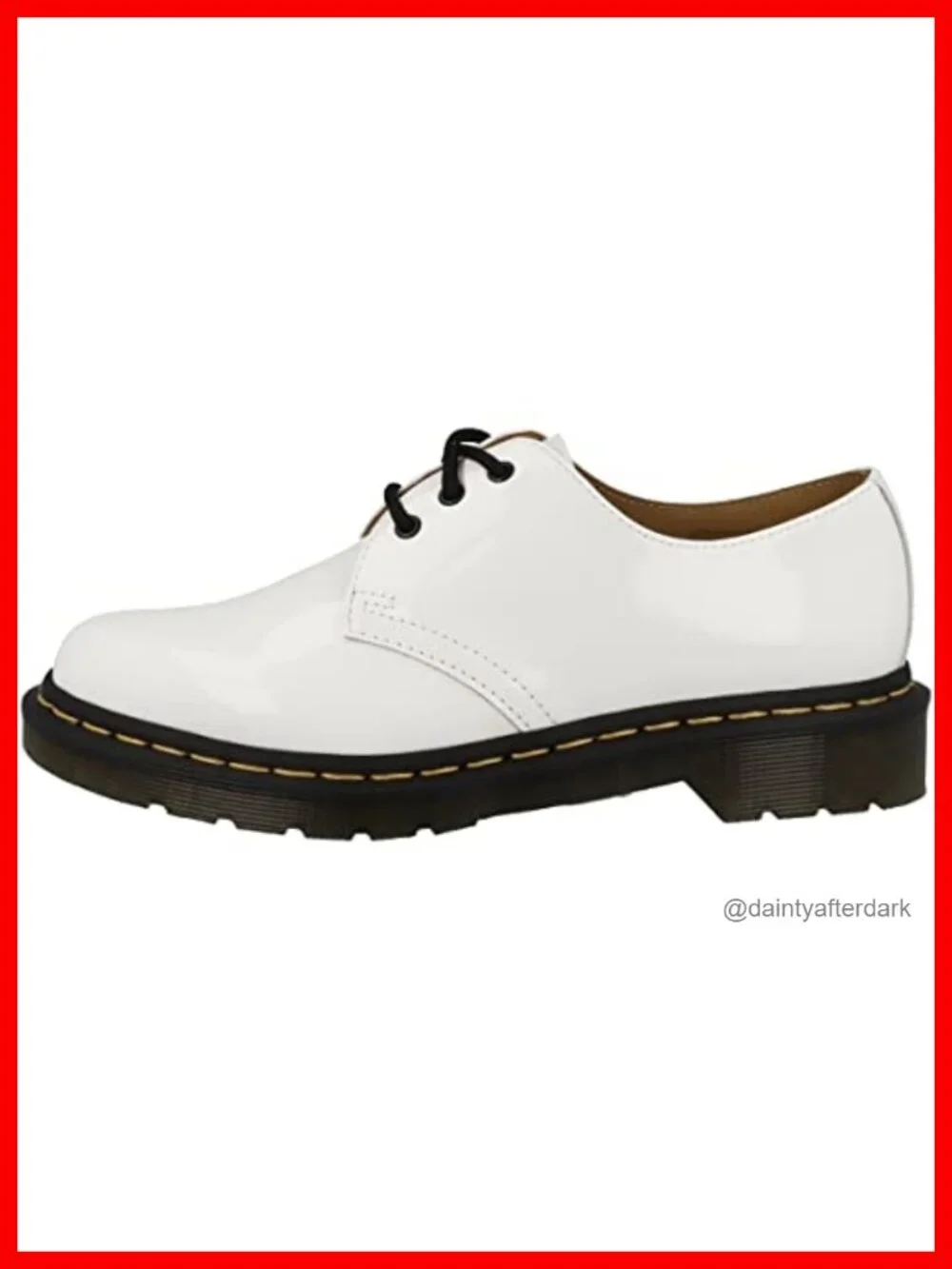 1461 Slip Resistant Oxford Shoes Patent Lamper Leather 3-Eye Lace-Up